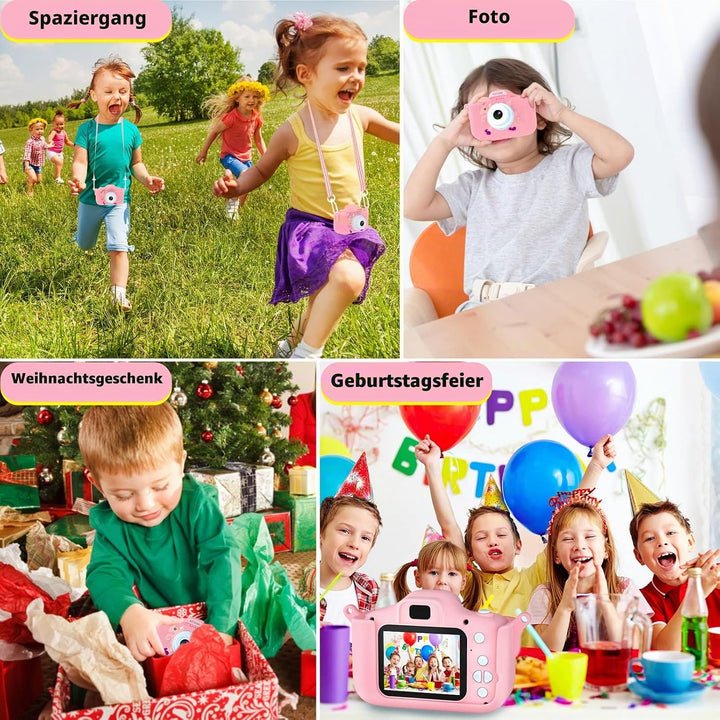 Kinder Kamera, 2.0”Display Digitalkamera ，Geschenke für 3 4 5 6 8 7 9 10 11 12Jahre Jungen und mädch