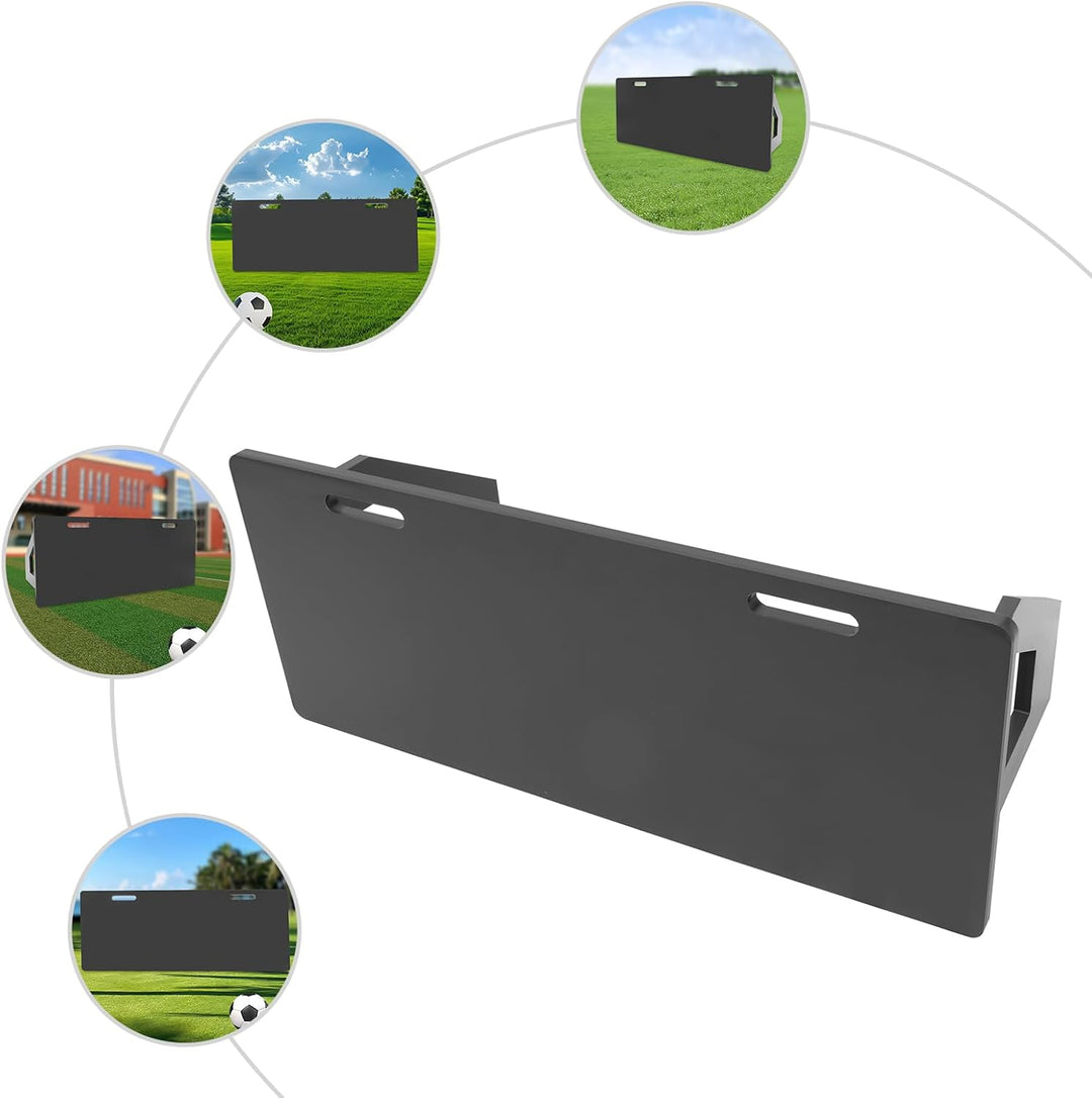 Schwarz Fussball Rebounder Board, Faltbare tragbare Fussball Rebound Wand, für Passing und Schiessen