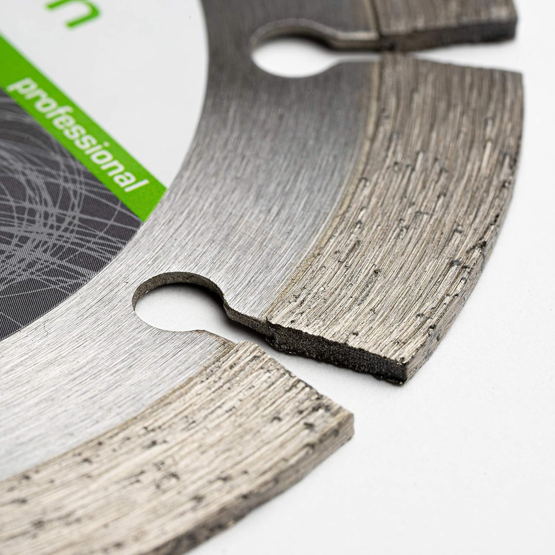 rendech® Profi Diamantscheibe 115mm für Beton, Mauerwerk, Granit, Stein, Ziegel uvm. - Diamanttrenns