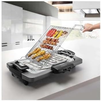 De'Longhi 0126178012 Bq 80.X Tisch Grill, Kunststoff, grau Modern, Modern