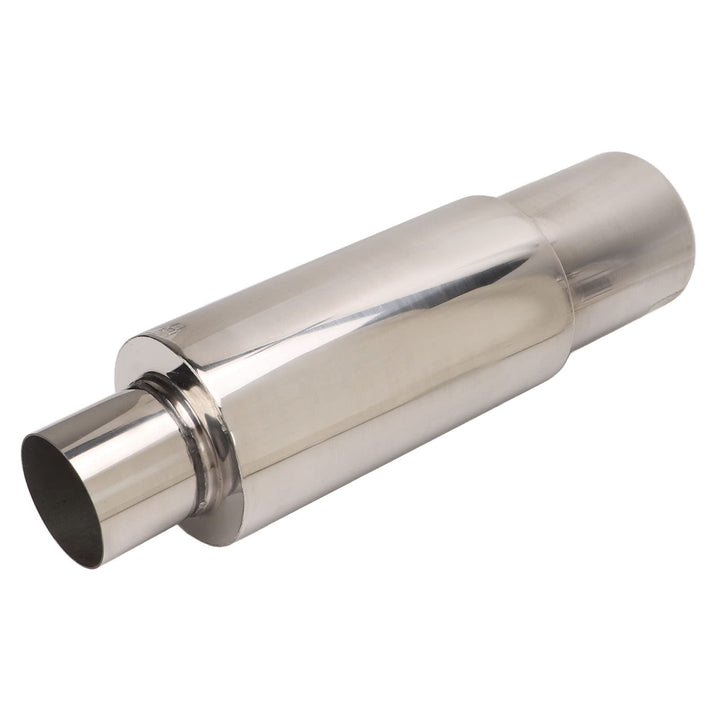 Aramox Auspuffresonator für Auto, Edelstahl Universal-Auspuffschalldämpfer Resonator 2,5 Zoll Einlas
