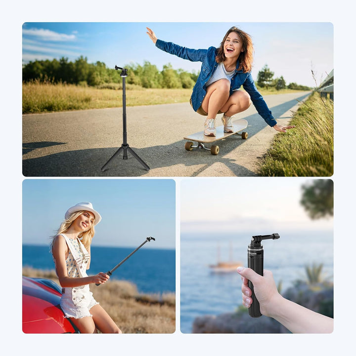 NEEWER Basic Selfie Stick Stativ für DSLR Actioncams & Webcams Mini Vlogging Tischstativ kompatibel