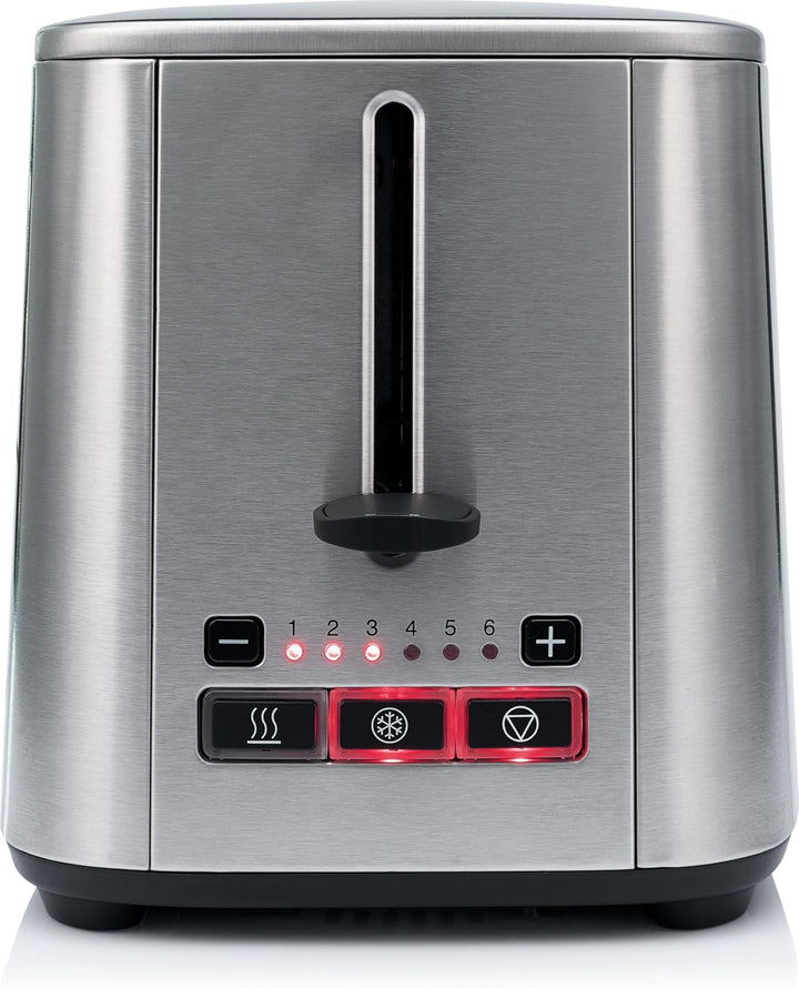 Wilfa CLASSIC Toaster - aus Edelstahl, verstellbare Hitzeeinstellungen mit Auftau-, Wiederaufheiz- u