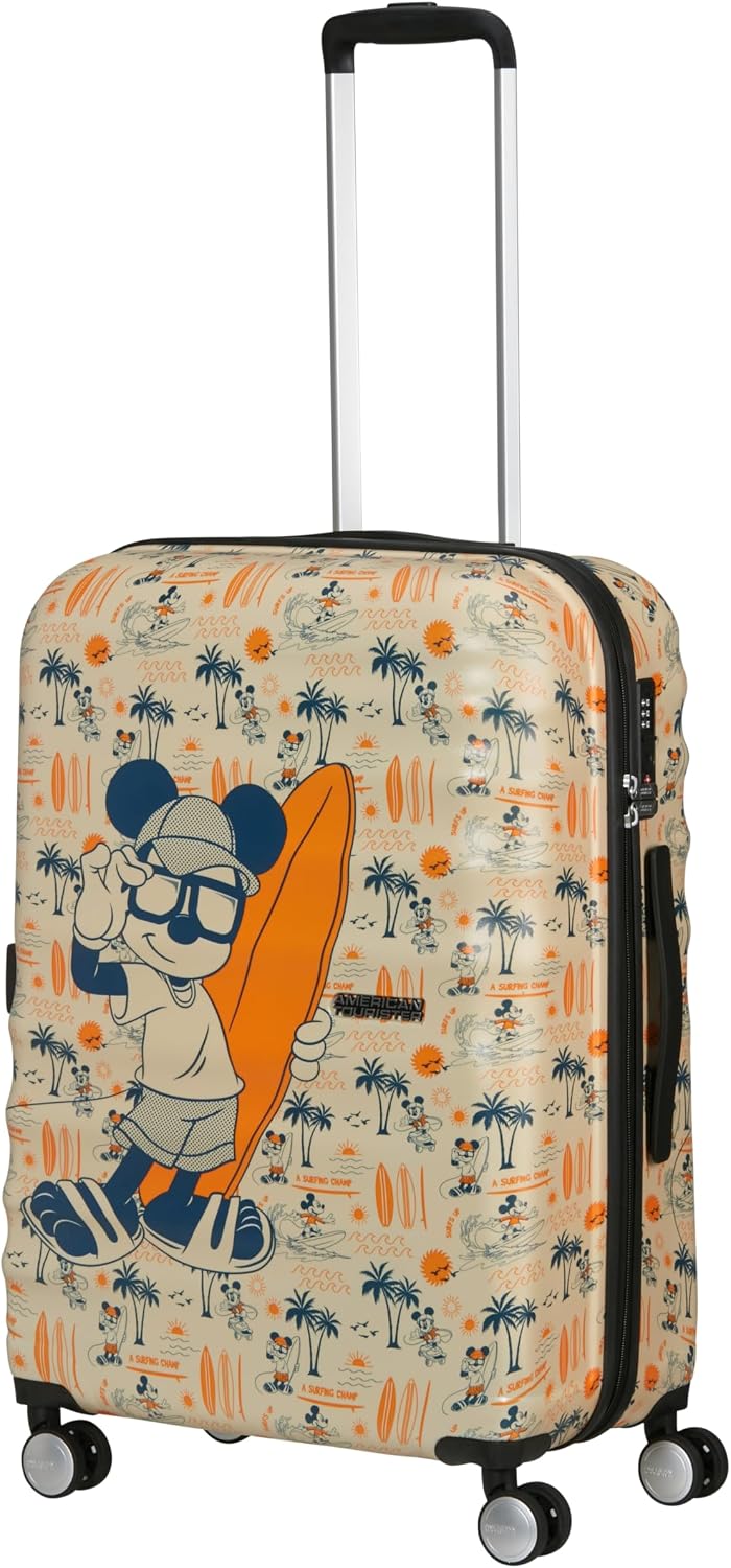 American Tourister Wavebreaker Disney - Mickey Mouse Hartschalenkoffer Mittelgross (67 cm), Reisekof