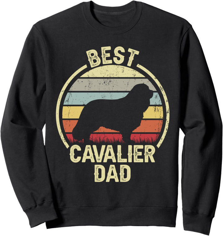 Best Dog Father Dad – Vintage Cavalier Sweatshirt