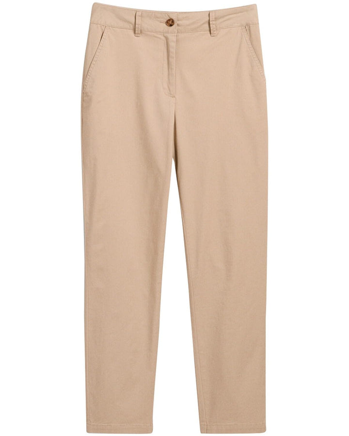 Gant Damen Klassische Hose Slim Chinos 36 Dry Sand, 36 Dry Sand