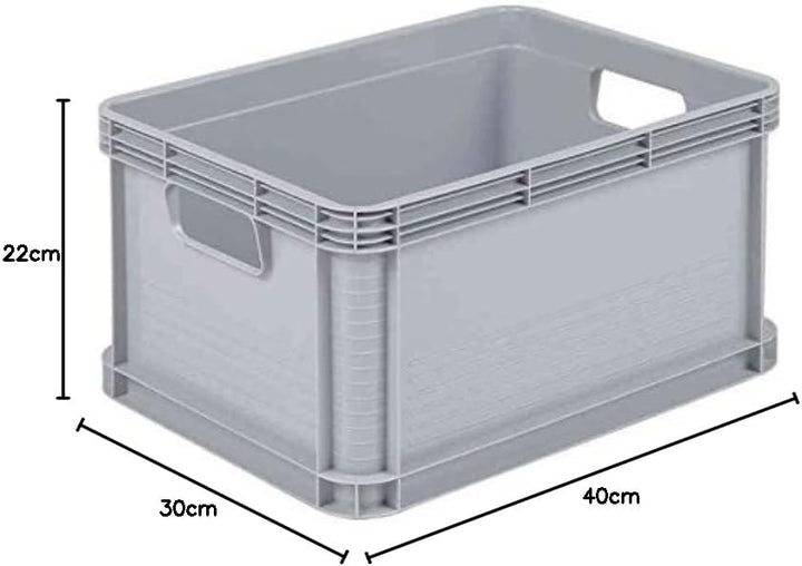 OKT Aufbewahrungsbox RobustoBox, 20 Liter, lichtgrau