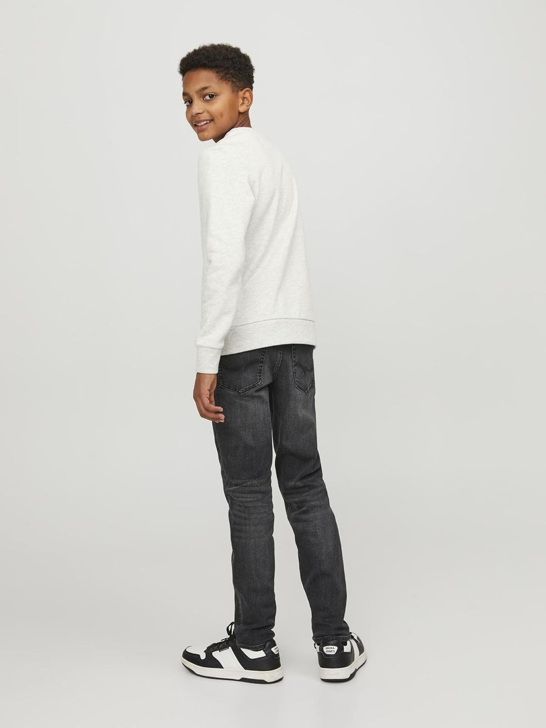 JACK & JONES Boy Slim Fit Jeans JJIGLENN JJIORIGINAL SQ 590 JNR Slim Fit Jeans Junior 146 Black Deni