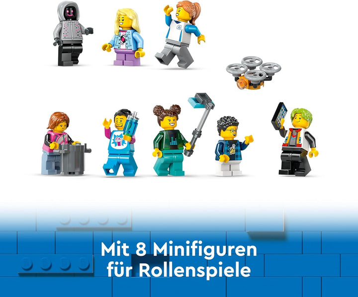 LEGO City Achterbahn mit Roboter-Mech, Spielzeug-Vergnügungspark, Spielset für Jungen und Mädchen ab