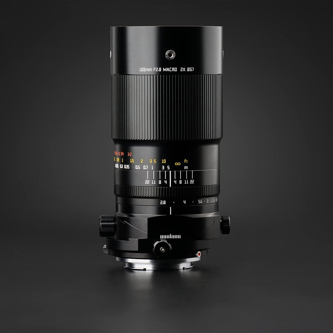 TTArtisan 100mm F2.8 Kameraobjektiv Vollformat Makro 2X Objektiv Tilt Shift Objektiv für Insekten Mi