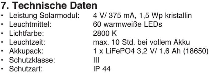 Esotec Solar Lichterzweige, 60 LEDs, Akku, flexibel biegbar, Dekokbeleuchtung, Gartenstecker, Lichte
