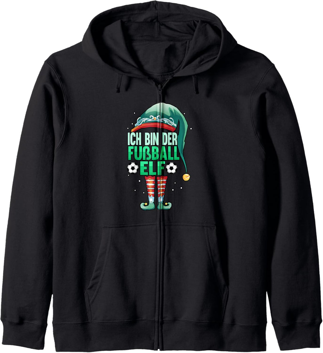 Fussball Fussballmannschaft Ich bin der Fussball Elf Kapuzenjacke