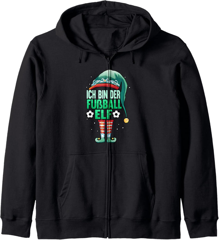 Fussball Fussballmannschaft Ich bin der Fussball Elf Kapuzenjacke