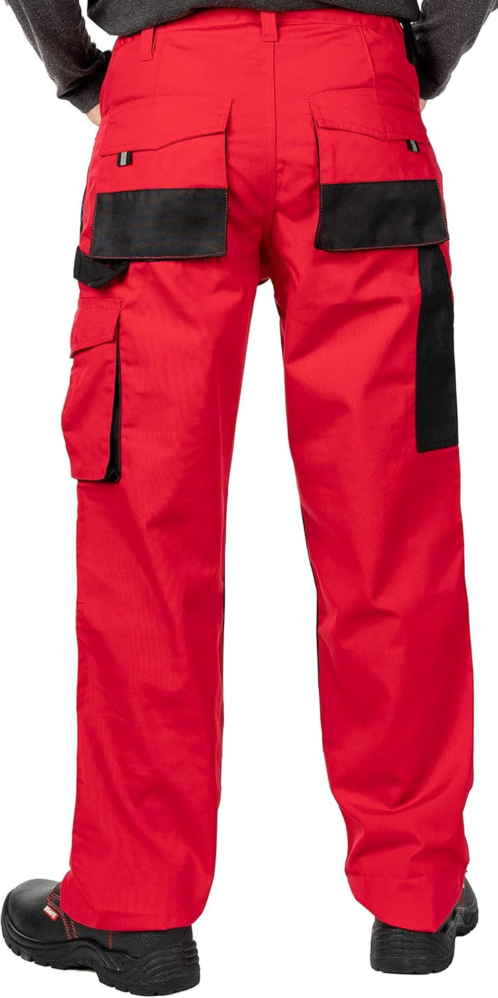 MAZALAT work wear Arbeitshose für Herren, mit Kniepolstertaschen, Arbeitshose, mehrere Taschen, gros