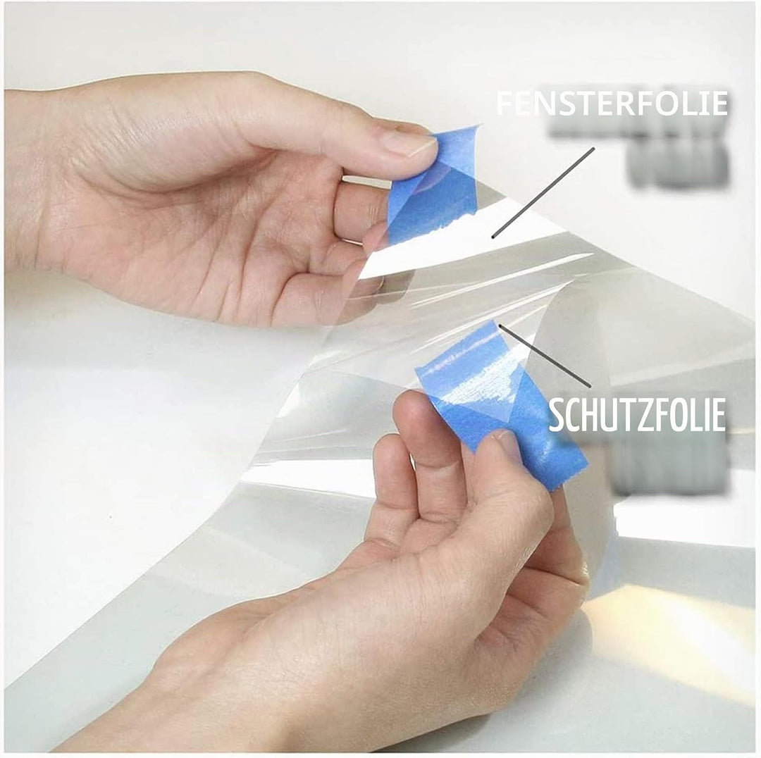 Fenster Splitterschutz Folie - AWKAQUN Sicherheitsfolie Splitterschutzfolie Einbruchschutzfolie Fens