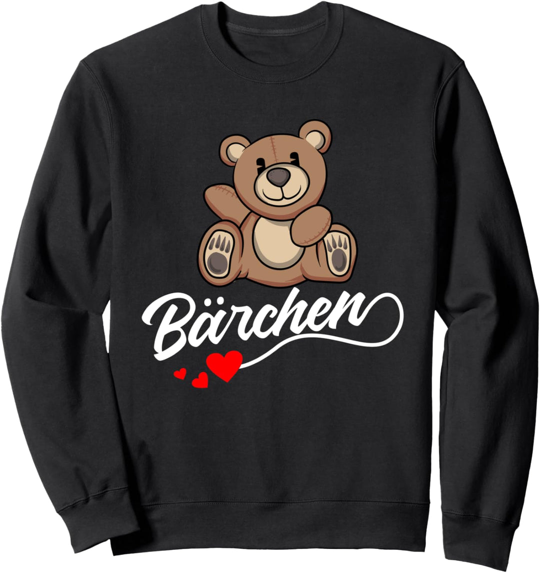 Bärchen Knuddelbär Teddybär Liebesbär Valentinstag Liebe Sweatshirt