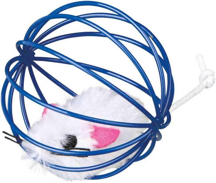 Trixie 24 Plüschmäuse im Drahtball