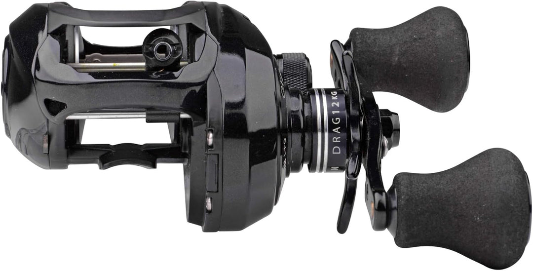 Spro OX Linkshand Baitcaster Rolle zum Spinnangeln, Multirolle für Hechte, Raubfischrolle, Spinnroll