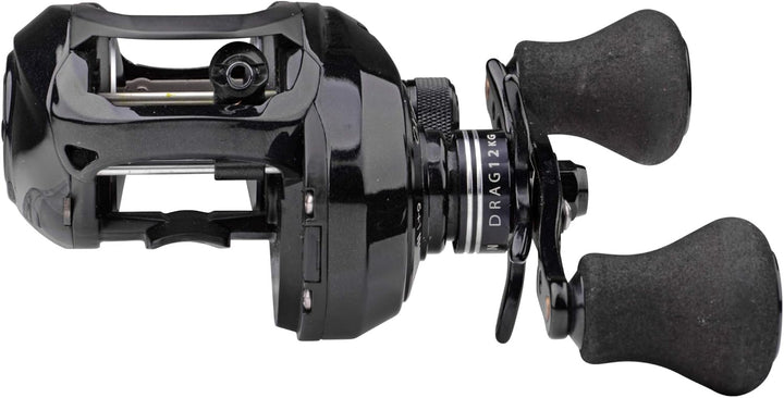 Spro OX Linkshand Baitcaster Rolle zum Spinnangeln, Multirolle für Hechte, Raubfischrolle, Spinnroll