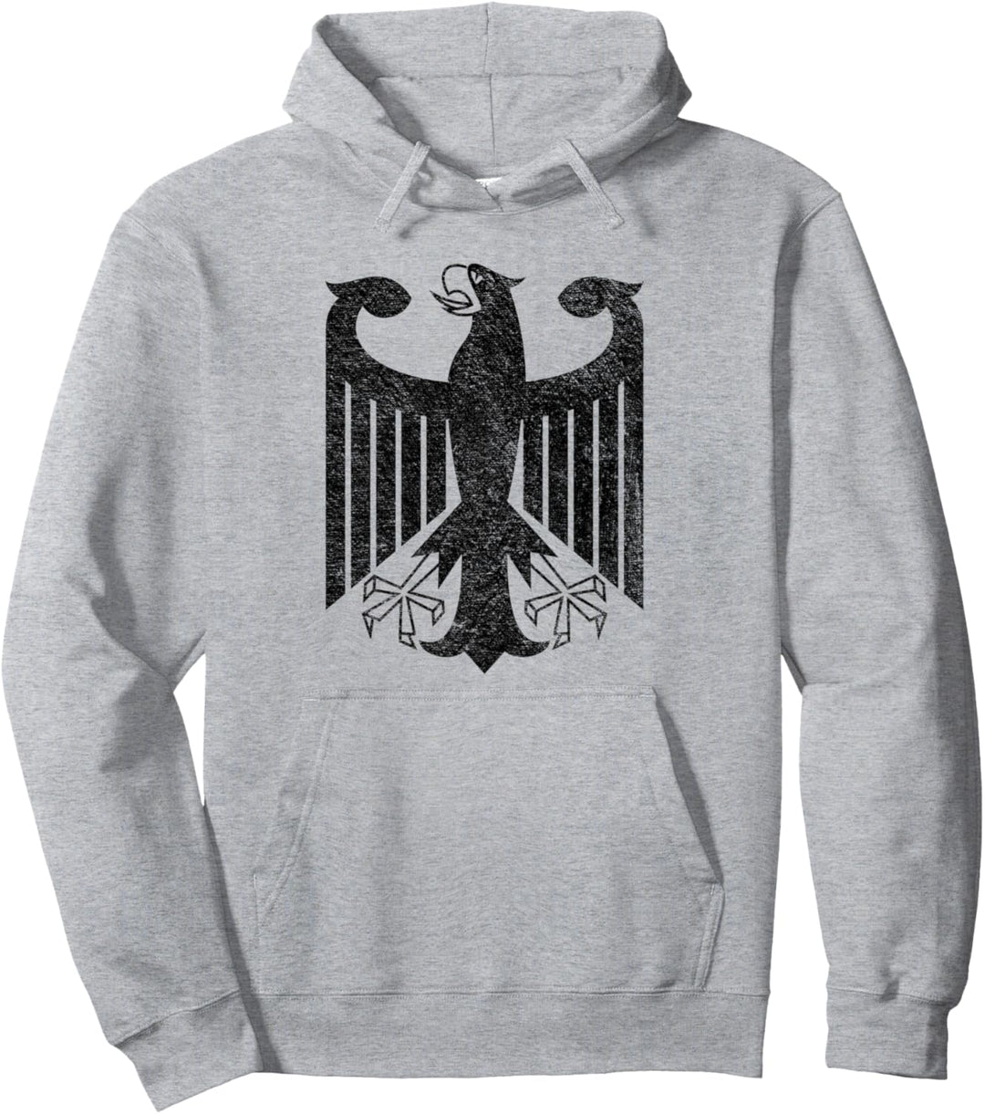 Deutsches Wappen Deutschland Adler Schwarz Pullover Hoodie