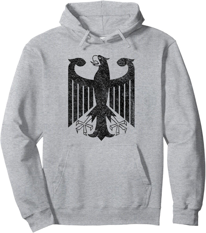 Deutsches Wappen Deutschland Adler Schwarz Pullover Hoodie