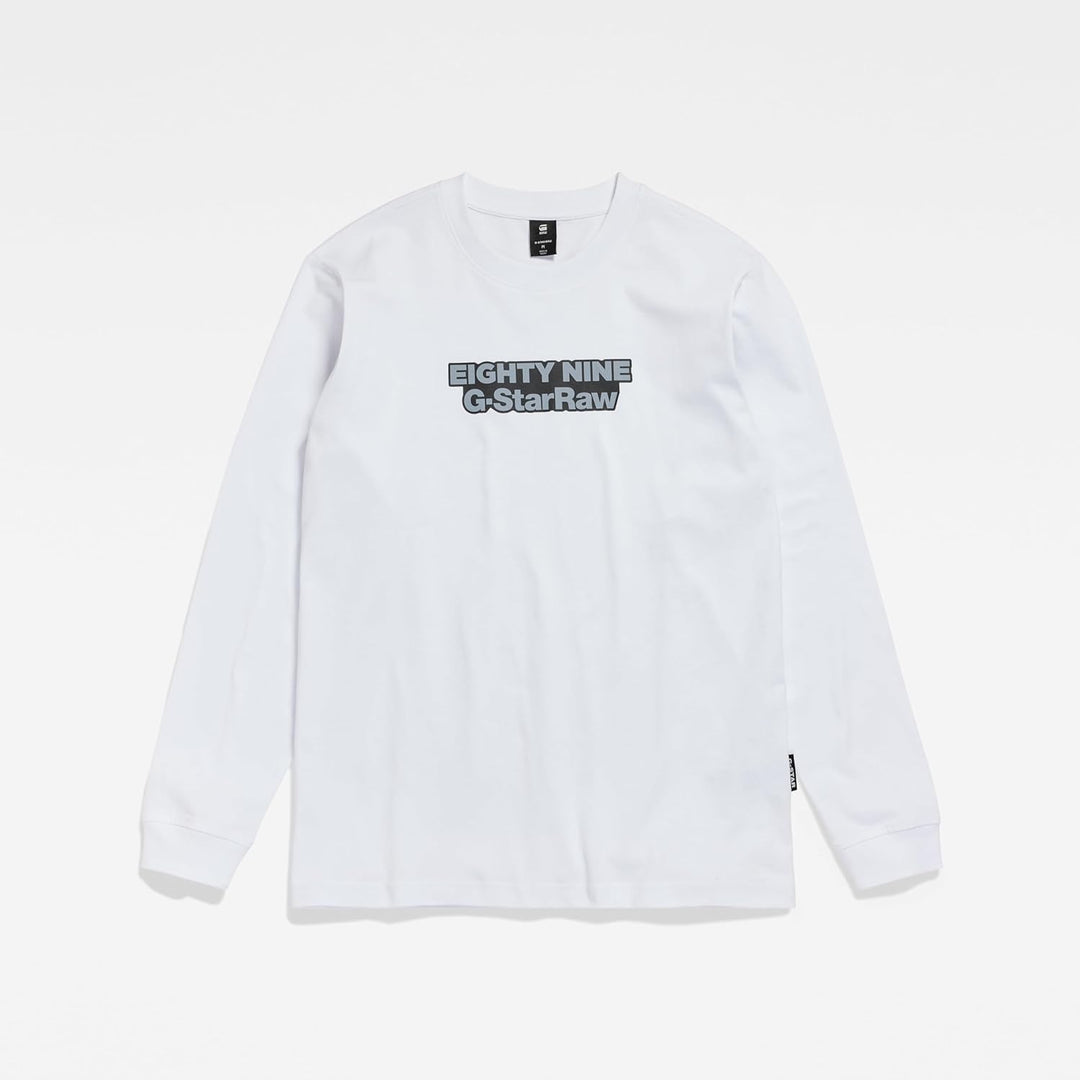 G-Star RAW Herren Eighty Nine Graphic Loose T-Shirt T-Shirt L Weiss (White D23886-c336-110), L Wei&#