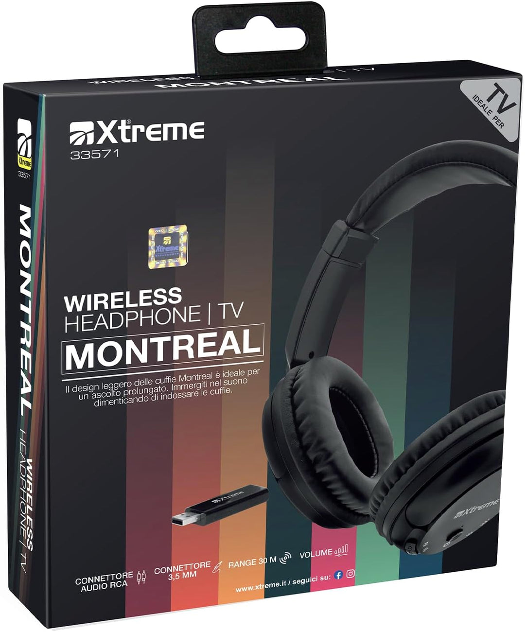 Xtreme 33571 Wireless TV Kopfhörer mit FM Radio