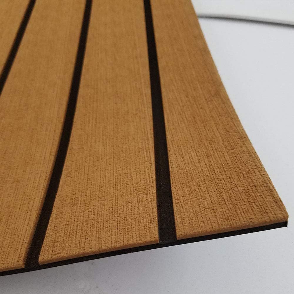 yuanjiasheng Eva-Schaumstoff-Bodenbelag für Boote, Deckplatte aus Vinyl-Imitat-Teakholz für Yachtpon