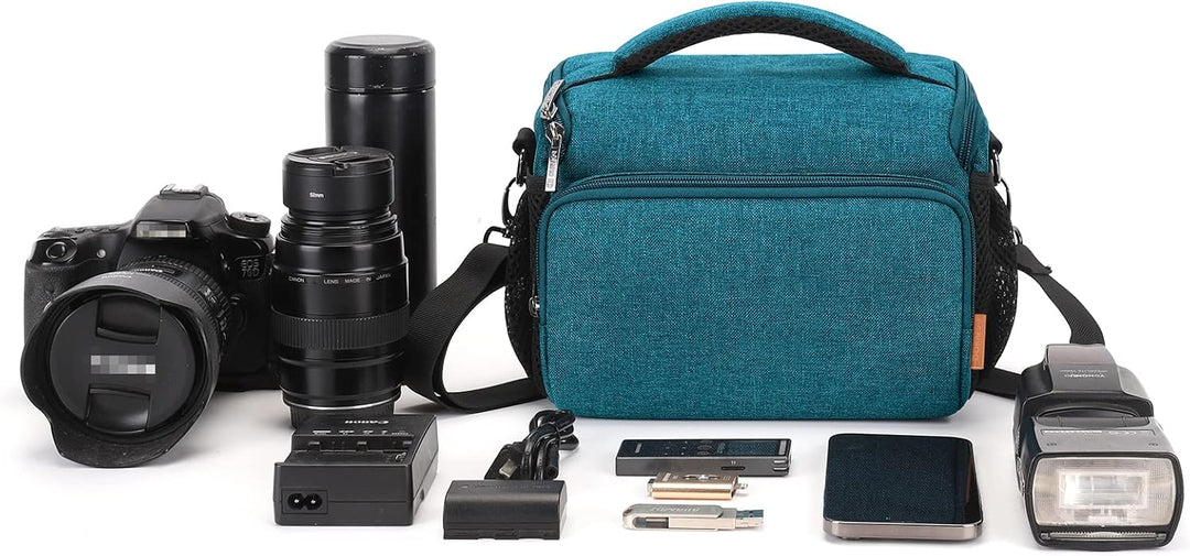 DOMISO SLR DSLR Kameratasche Wasserdicht Fototasche, Teal, Teal