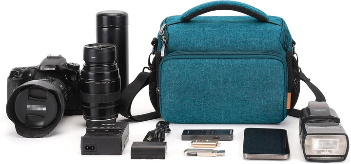 DOMISO SLR DSLR Kameratasche Wasserdicht Fototasche, Teal, Teal