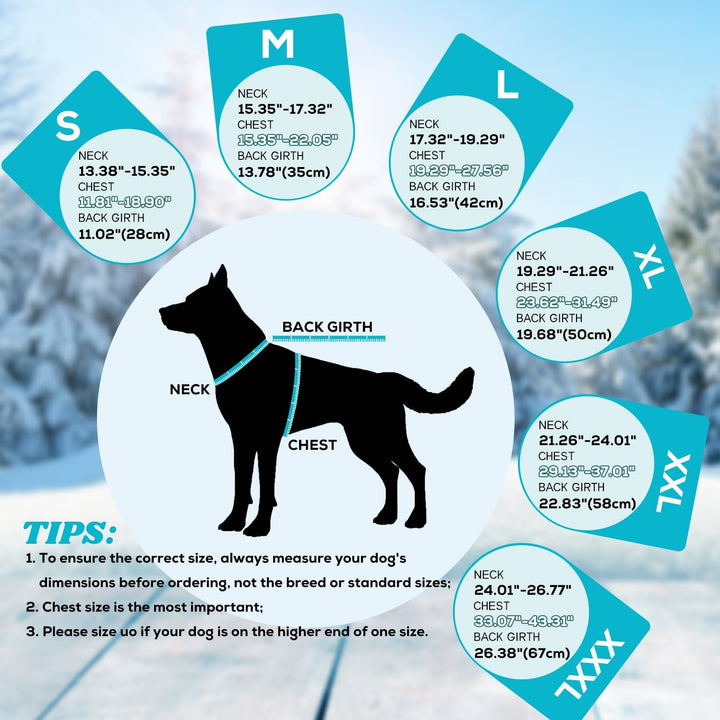 EMUST Hundewintermantel, dicke winddichte Winter-Hundejacke, Haustier-Hundewintermantel für kleine/m