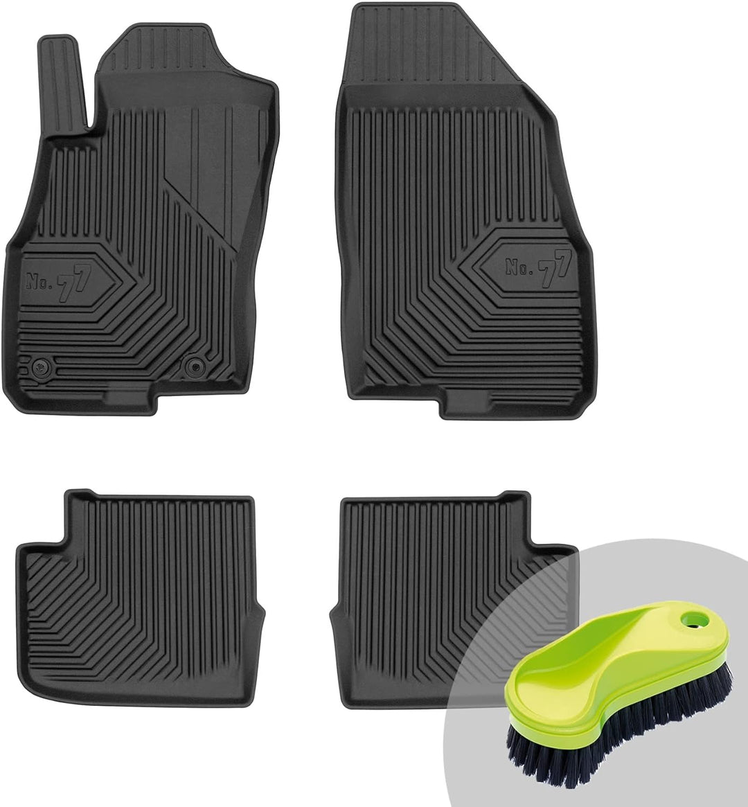 FROGUM No.77 Gummimatten Ganzjahresset von Auto Fussmatten Autofussmatten für FIAT Punto EVO 2009-20