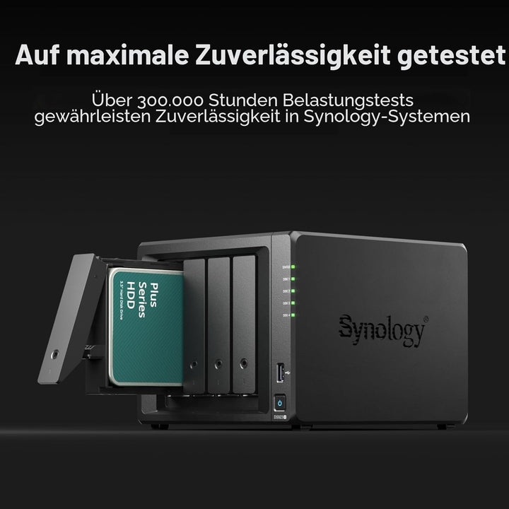 SYNOLOGY 4 TB HAT3300 HDD – 1 Million Stunden MTBF, 180 TB/Jahr Arbeitslast, 5400 PRM, 4 TB