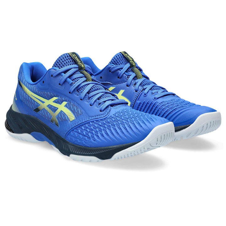 ASICS Herren Netburner Ballistic Ff 3 Sneaker 40 EU Blau Gelb, 40 EU Blau Gelb