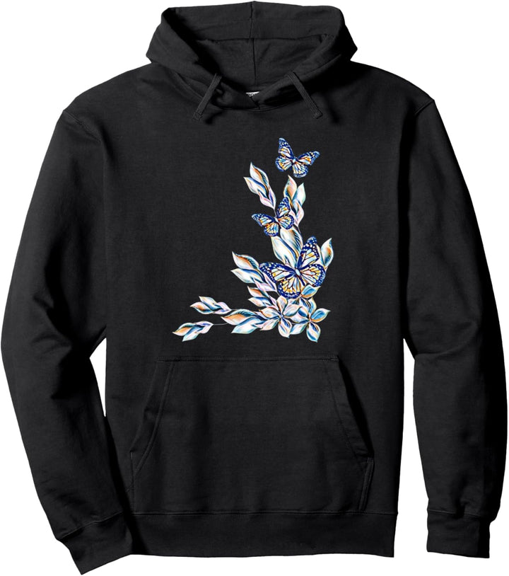 Schmetterling Motiv bunte Falter Insekten Schmetterlinge Pullover Hoodie