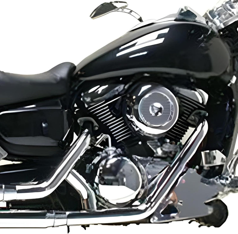 Auspuffanlage LeoVince Komplettanlage SILVERTAIL K02, chrom, mit Zulassung für Kawasaki VN 1500/1600
