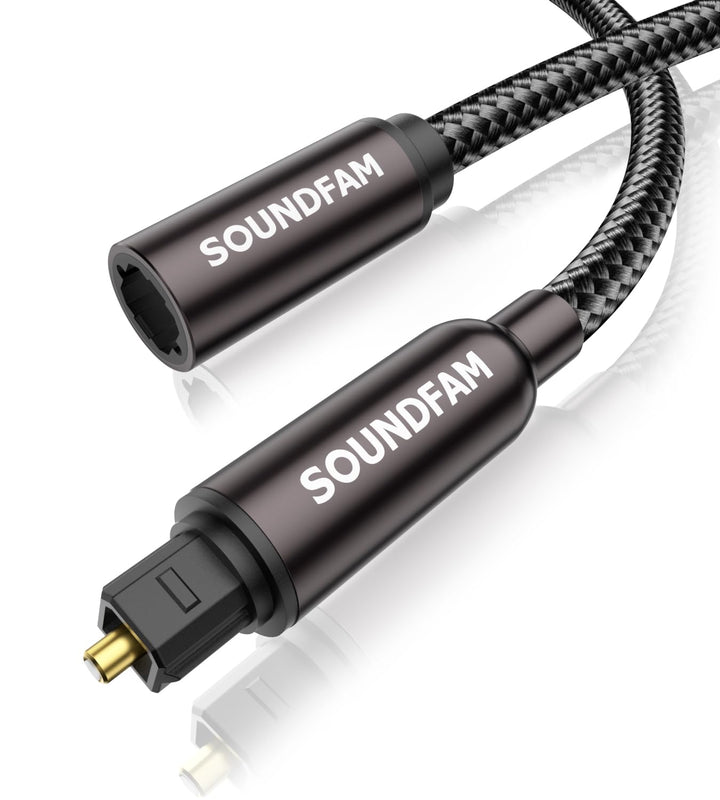 Optisches Verlängerungskabel 2M Toslink Kabel Stecker Auf Buchse Lichtwellenleiter Kabel Hi-Fi Sound