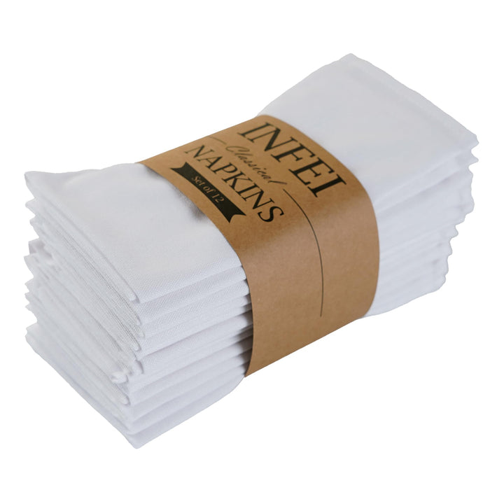 weich Polyester -Leinen gemischt Abendessen Cloth Servietten, 12 Stück (40 x 40 cm), für Veranstaltu
