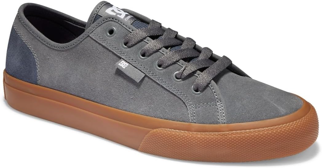 DC Shoes Herren Manual Sneaker 41 EU Grey Gum, 41 EU Grey Gum