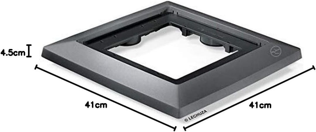 LECHUZA Rolluntersatz CUBICO 40 anthrazit metallic 13417 Anthrazit Metallic 41 x 41 x 4.5 cm Zubehör