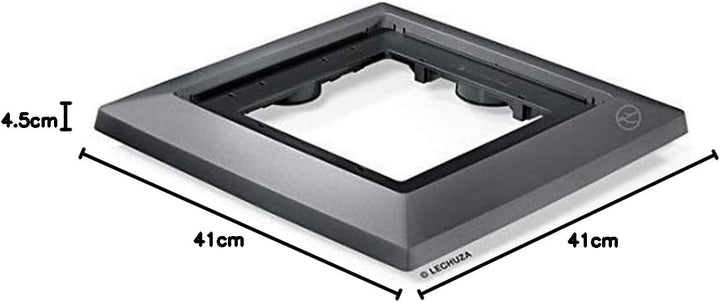 LECHUZA Rolluntersatz CUBICO 40 anthrazit metallic 13417 Anthrazit Metallic 41 x 41 x 4.5 cm Zubehör