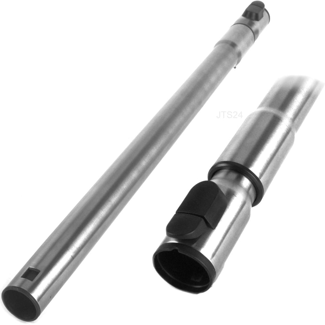 DeClean Staubsaugerrohr Saugrohr Rohr kompatibel mit Miele Staubsauger 5658813 5658812 Edelstahl 102