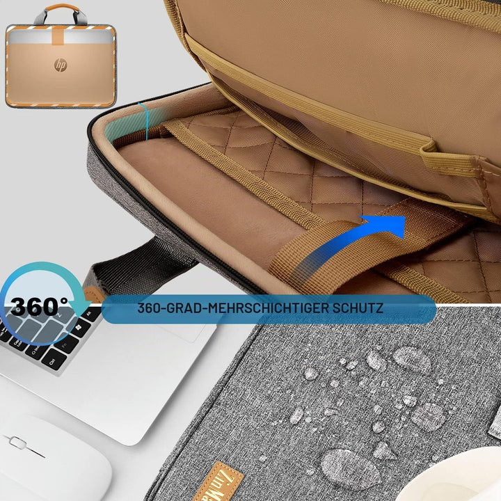 ZINZ Laptoptasche, Computer Hülle, Aktentasche mit mehreren Taschen für 11,6 12,9 13 13,3 14 15 15,6