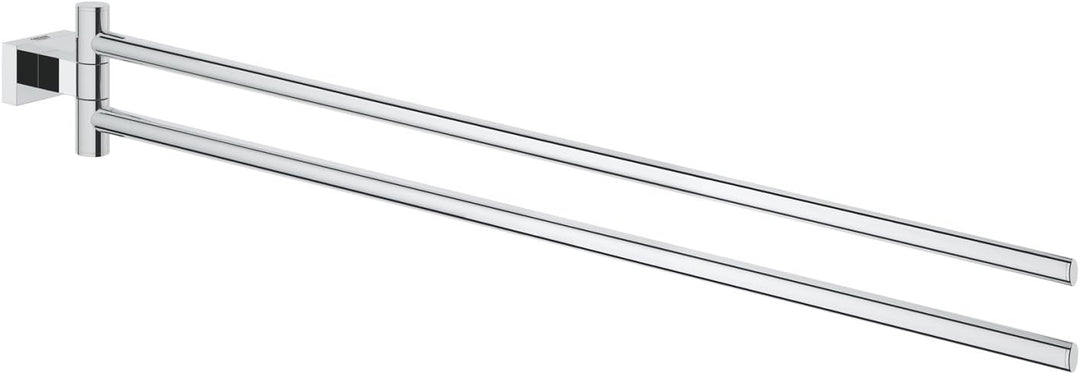 GROHE Essentials Cube - Handtuchhalter (verdeckte Befestigung, 439mm, 2-armig & schwenkbar, langlebi