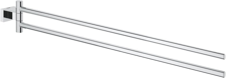 GROHE Essentials Cube - Handtuchhalter (verdeckte Befestigung, 439mm, 2-armig & schwenkbar, langlebi