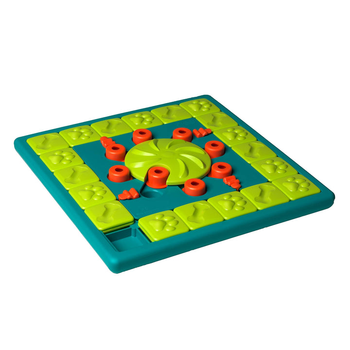Outward Hound by Nina Ottosson Multipuzzle Level 4 Expert Dog Treat Puzzle for Enrichment, Blue, Mul
