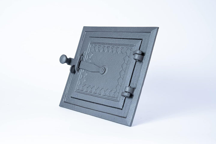 Euro Sezam - Graphit Ofentür aus Gusseisen - Massive dicke Ofentür - Pizzaofentür - DZ057 - Einzeltü