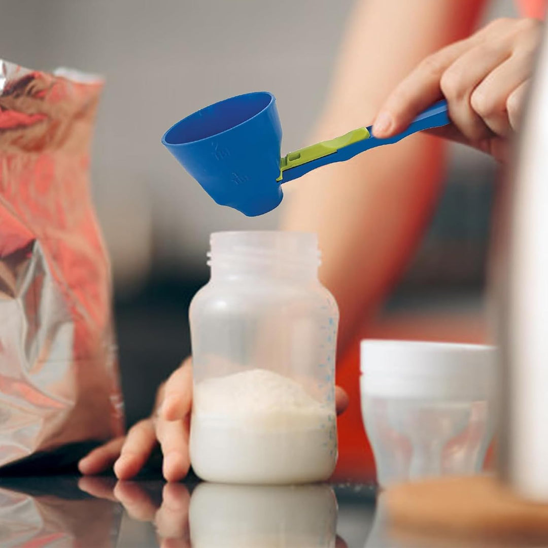 2 Stück Dosierlöffel, Trichter Scooper, Pulver Portionierer, Trichter Schaufel für Pulver, Slide Sco