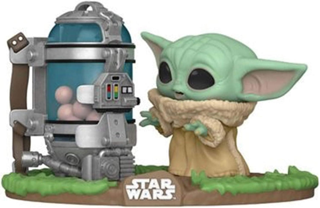 Funko Pop! Deluxe: Star Wars: The Mandalorian - Grogu (The Child, Baby Yoda) mit Canister - Vinyl-Sa