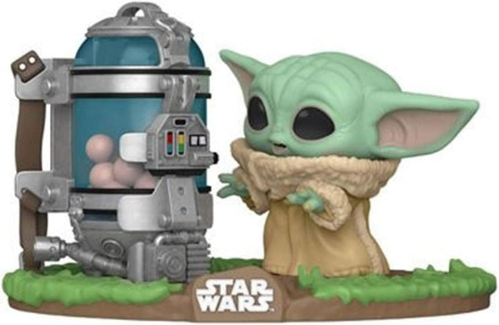 Funko Pop! Deluxe: Star Wars: The Mandalorian - Grogu (The Child, Baby Yoda) mit Canister - Vinyl-Sa